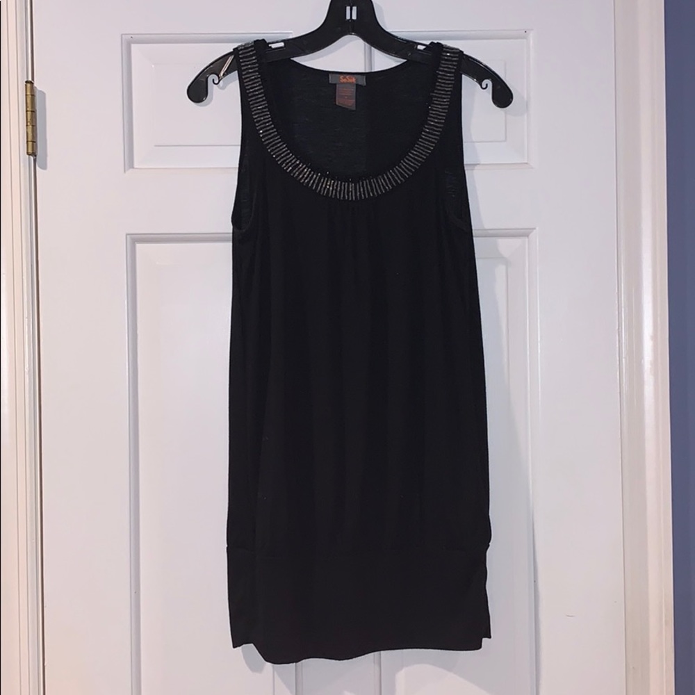 Super cute black tank top by SoSik